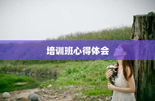 培训班心得体会