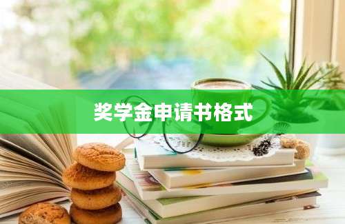 奖学金申请书格式
