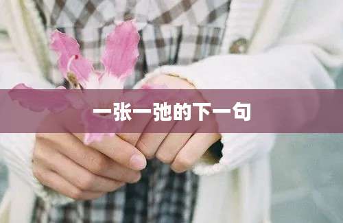 一张一弛的下一句