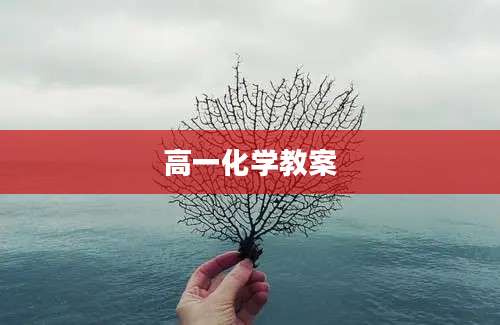 高一化学教案