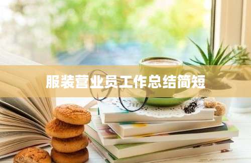 服装营业员工作总结简短