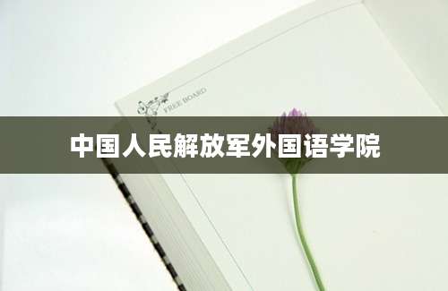 中国人民解放军外国语学院