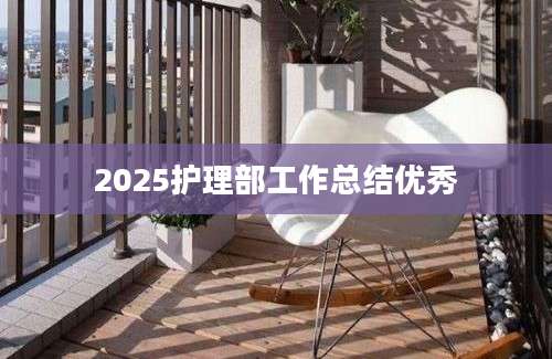 2025护理部工作总结优秀