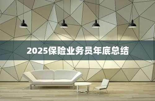 2025保险业务员年底总结