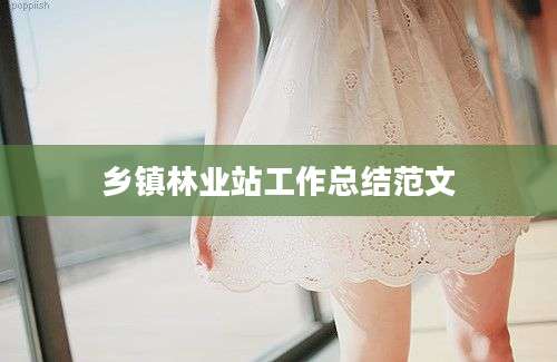 乡镇林业站工作总结范文