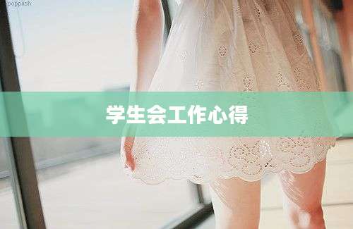 学生会工作心得