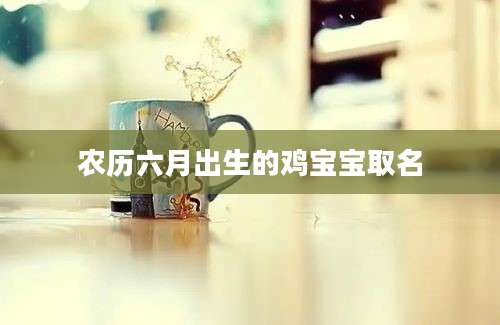 农历六月出生的鸡宝宝取名