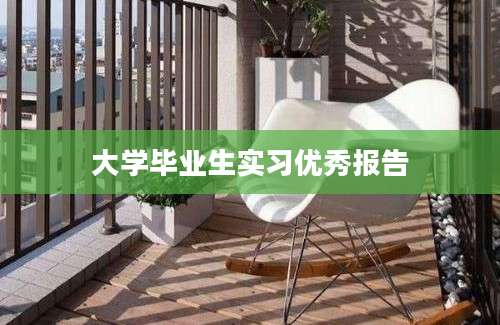 大学毕业生实习优秀报告