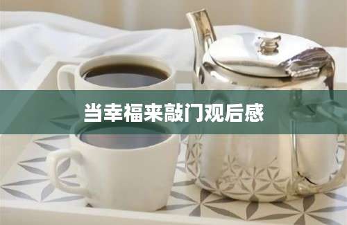 当幸福来敲门观后感
