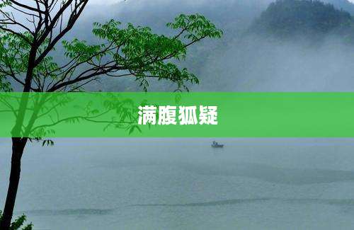 满腹狐疑