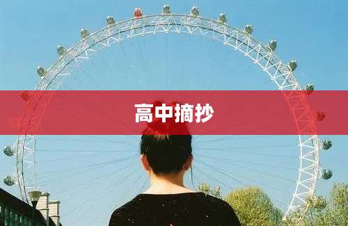 高中摘抄