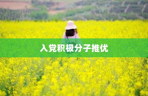 入党积极分子推优