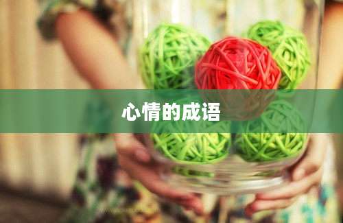 心情的成语