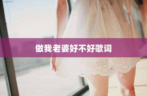 做我老婆好不好歌词