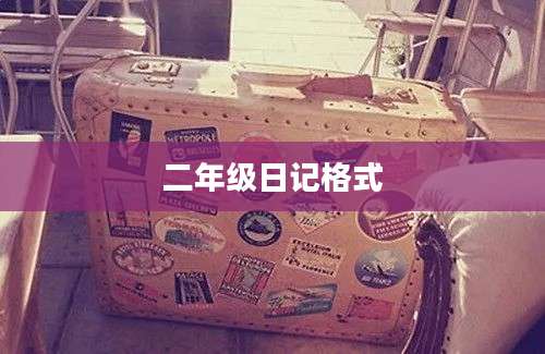 二年级日记格式