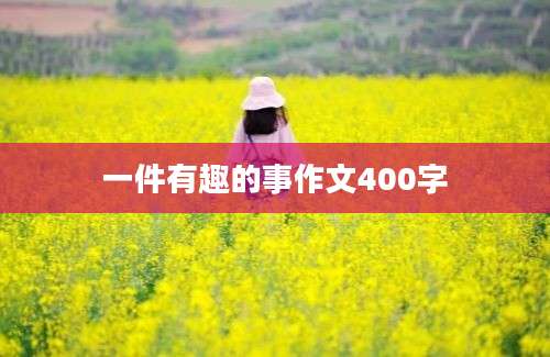 一件有趣的事作文400字