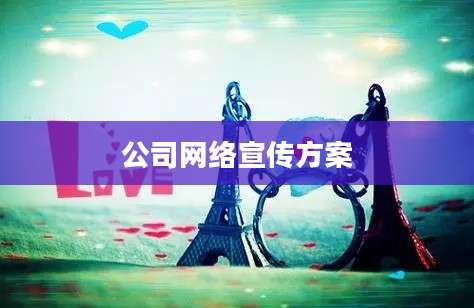 公司网络宣传方案