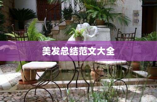 美发总结范文大全