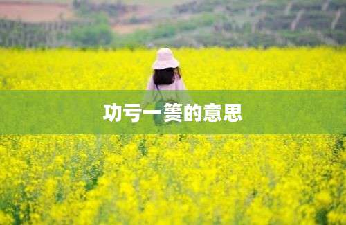 功亏一篑的意思