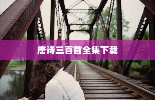 唐诗三百首全集下载