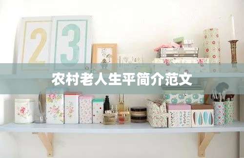 农村老人生平简介范文