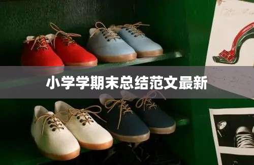 小学学期末总结范文最新