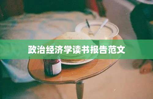 政治经济学读书报告范文
