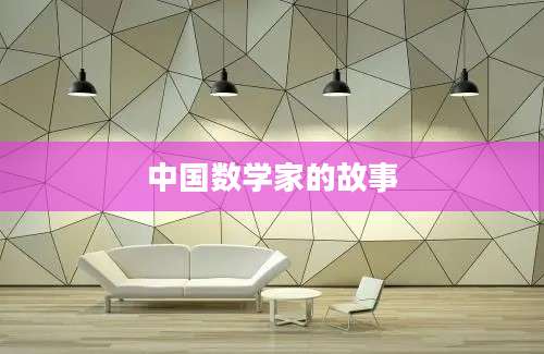 中国数学家的故事