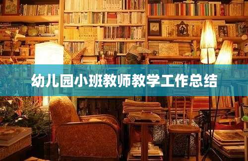 幼儿园小班教师教学工作总结