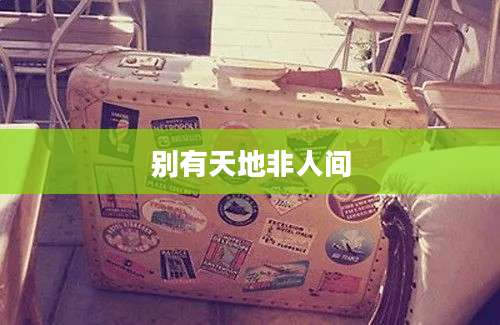 别有天地非人间