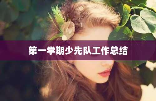 第一学期少先队工作总结