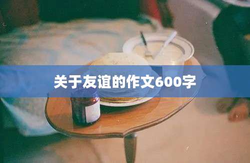 关于友谊的作文600字