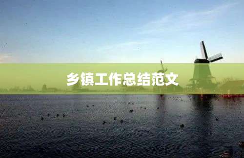 乡镇工作总结范文
