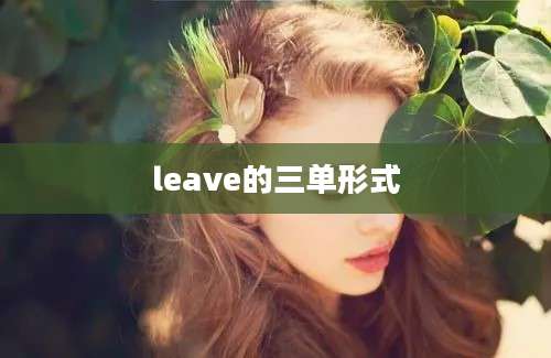 leave的三单形式