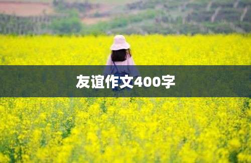 友谊作文400字