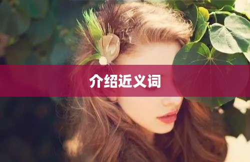 介绍近义词