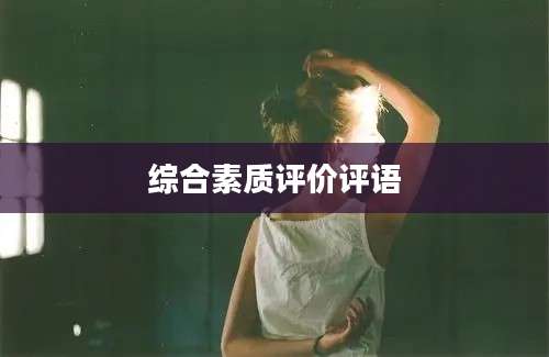 综合素质评价评语