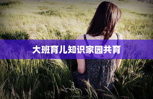 大班育儿知识家园共育