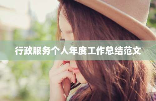行政服务个人年度工作总结范文