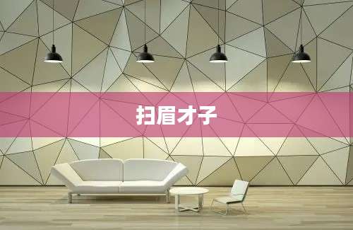 扫眉才子