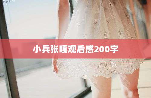 小兵张嘎观后感200字