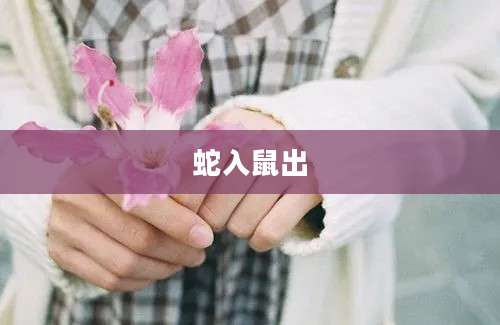 蛇入鼠出