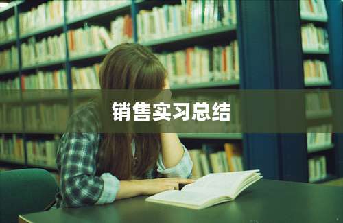 销售实习总结