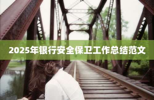 2025年银行安全保卫工作总结范文