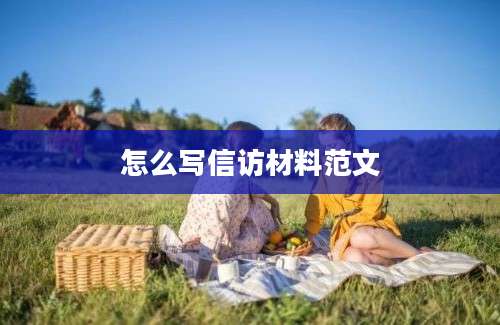 怎么写信访材料范文