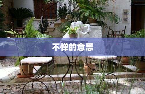 不惮的意思