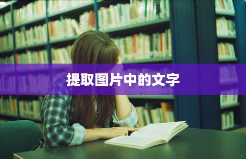 提取图片中的文字