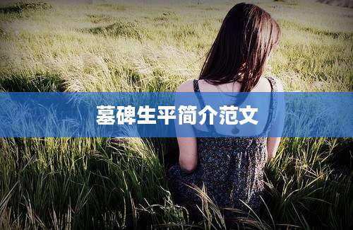墓碑生平简介范文
