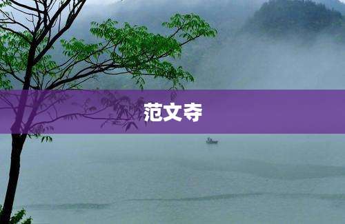 范文夺