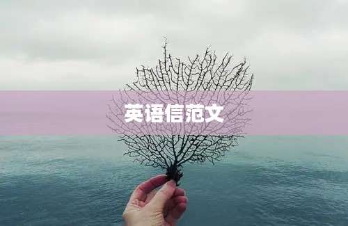 英语信范文